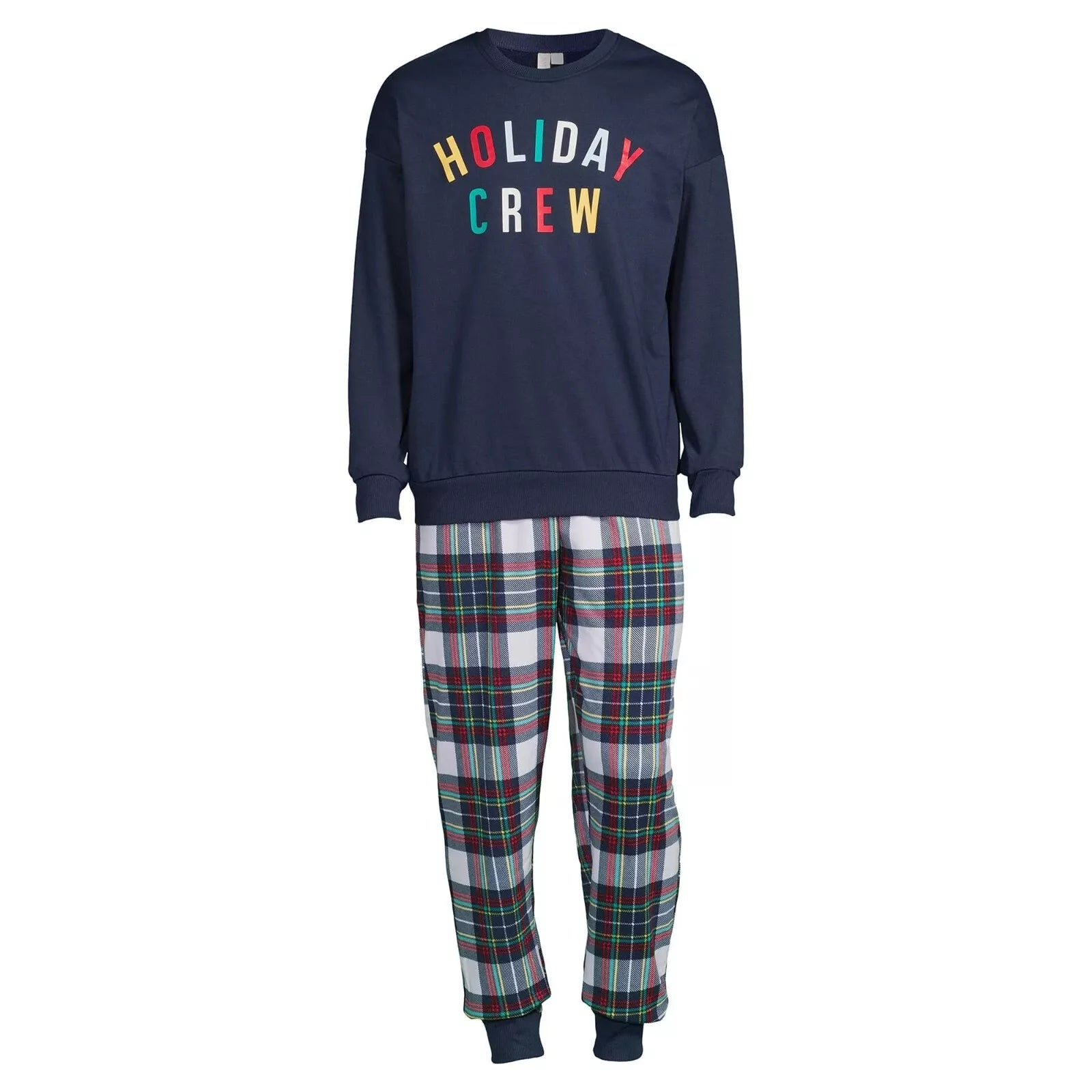 Joyspun Mens Holiday Pajama Lounge Flannel Set 2-Piece Size L 42-44 Christmas