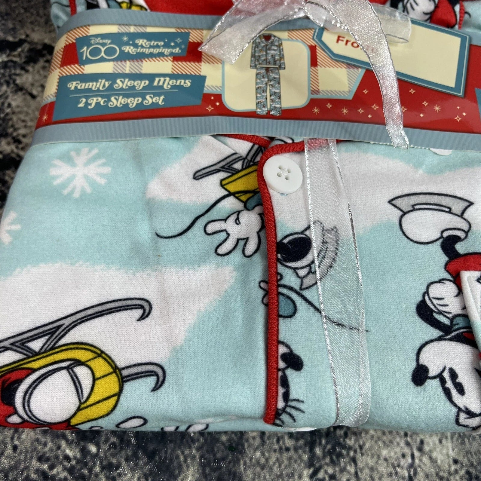 Disney Men's Medium 100 Years Retro Reimagined Family Matching Pajama Set
