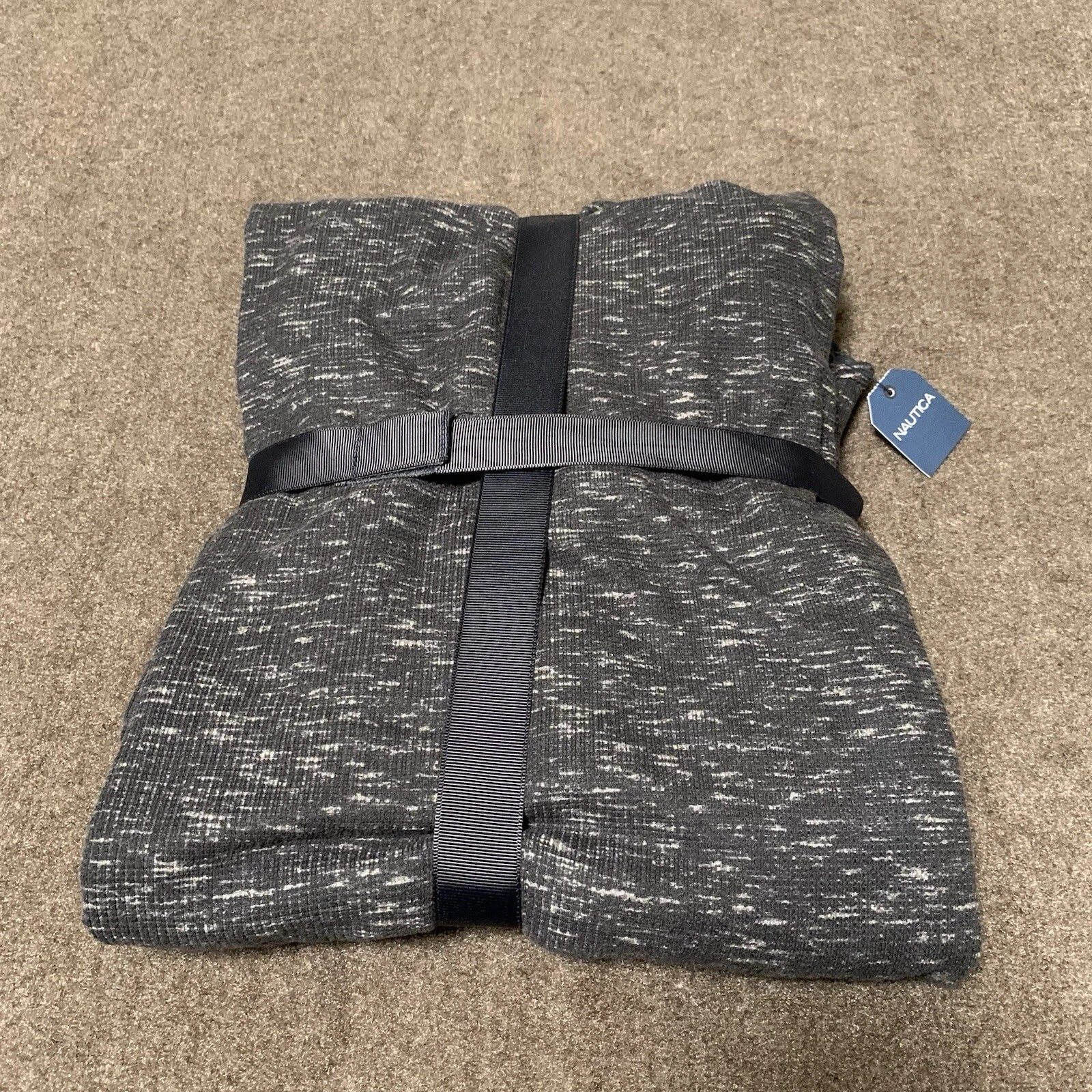 Nautica Men's Pajama Set Sleep T-Shirt Pants Lounge Set Charcoal Heather S