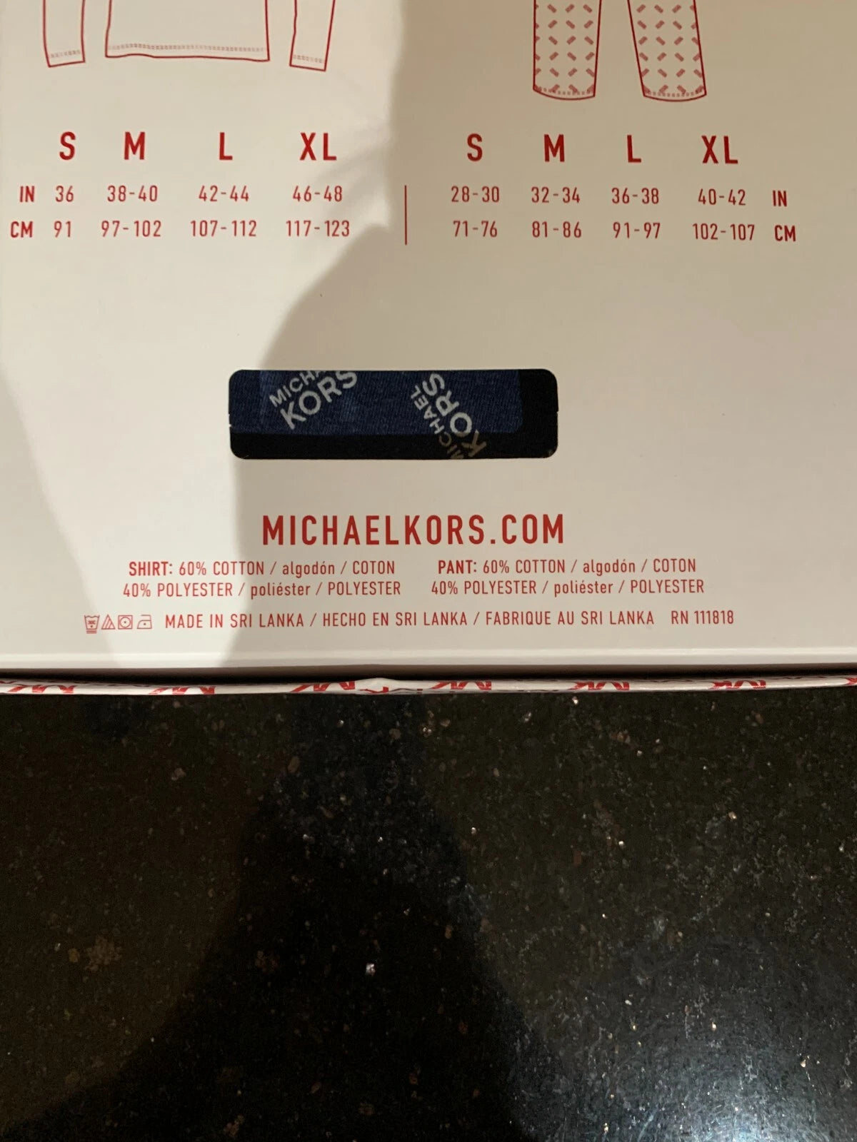Michael Kors Pajama Set Men Size L Pop Blue Original price $59 now $30