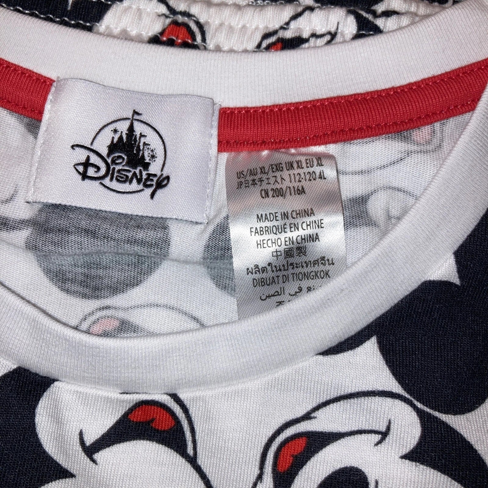 Mickey Mouse Mens Graphic Sleep Wear Lounge Sleepwear Set Size XL