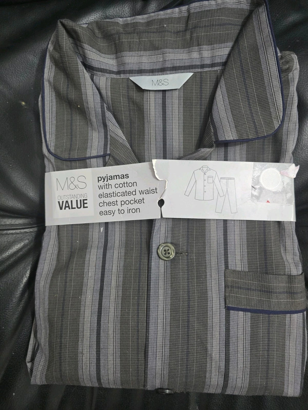 mens pyjamas set long sleeve Xxl 47/49 Chest