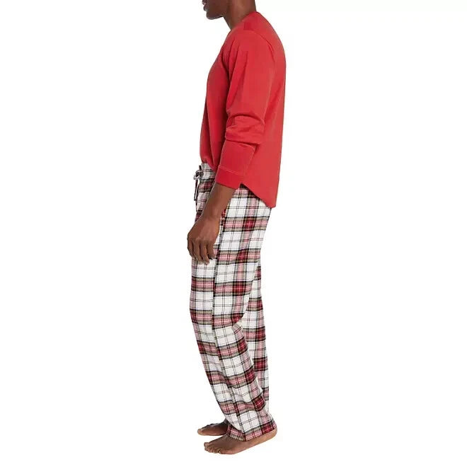 Gap Men's Flannel Pajama Set Size Large Cherry Plaid