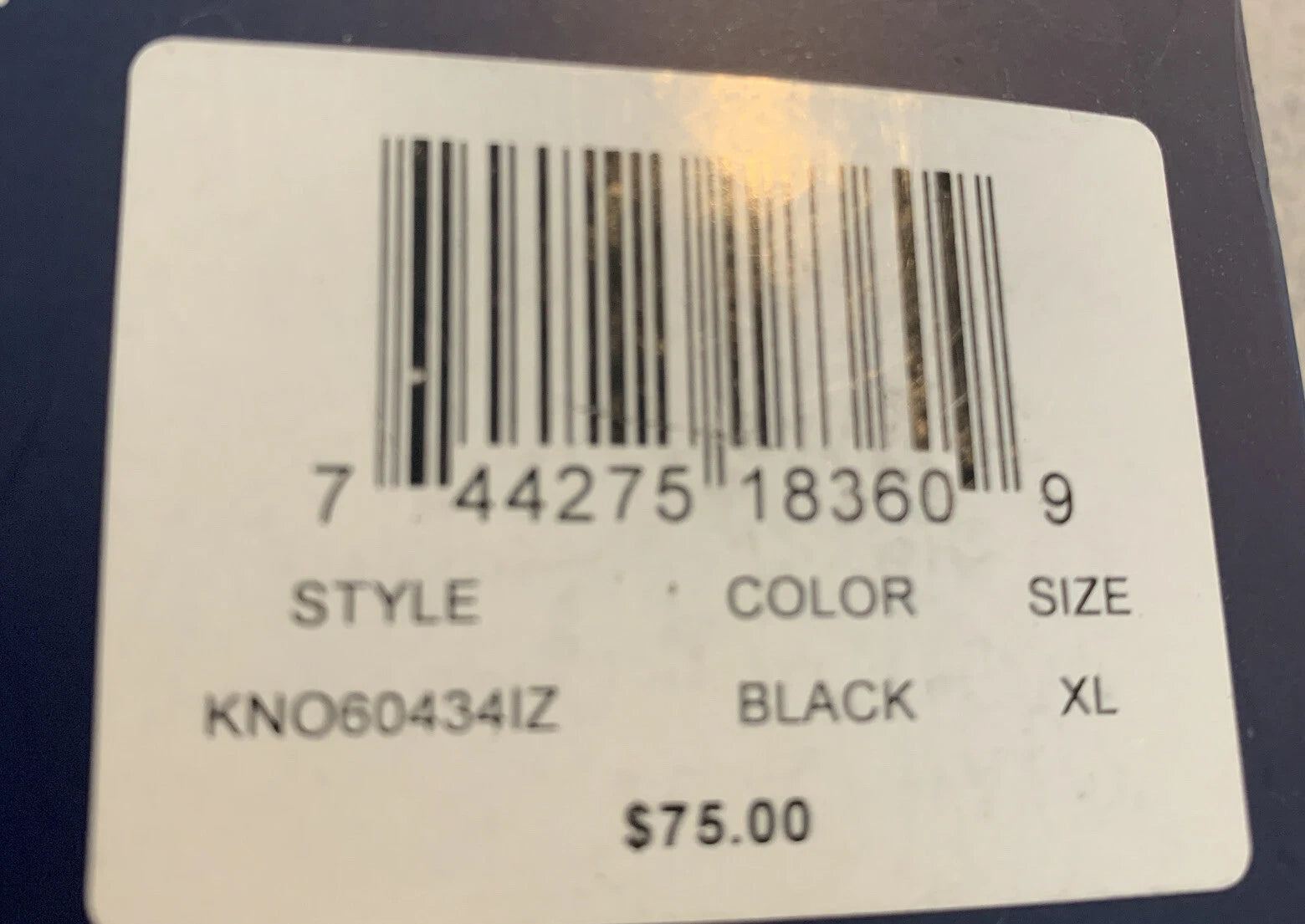NIB Izod 2 Piece Sleep Set Mens Size XL Solid Black LS Shirt and Plaid Pants SK1