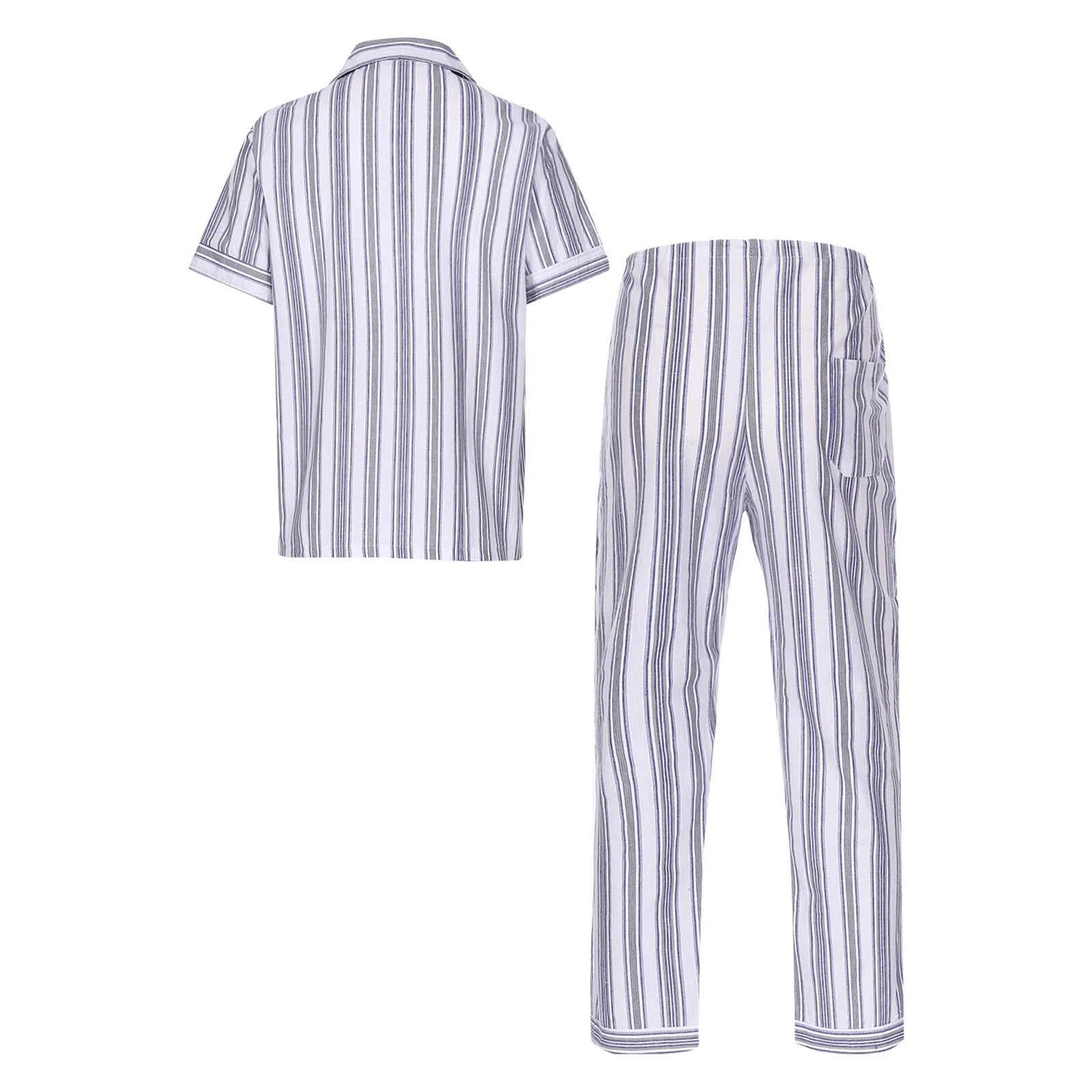 Mens Homewear Sleep Pajama Set Outfit Sleepwear Pockets Nightgown With Pants
