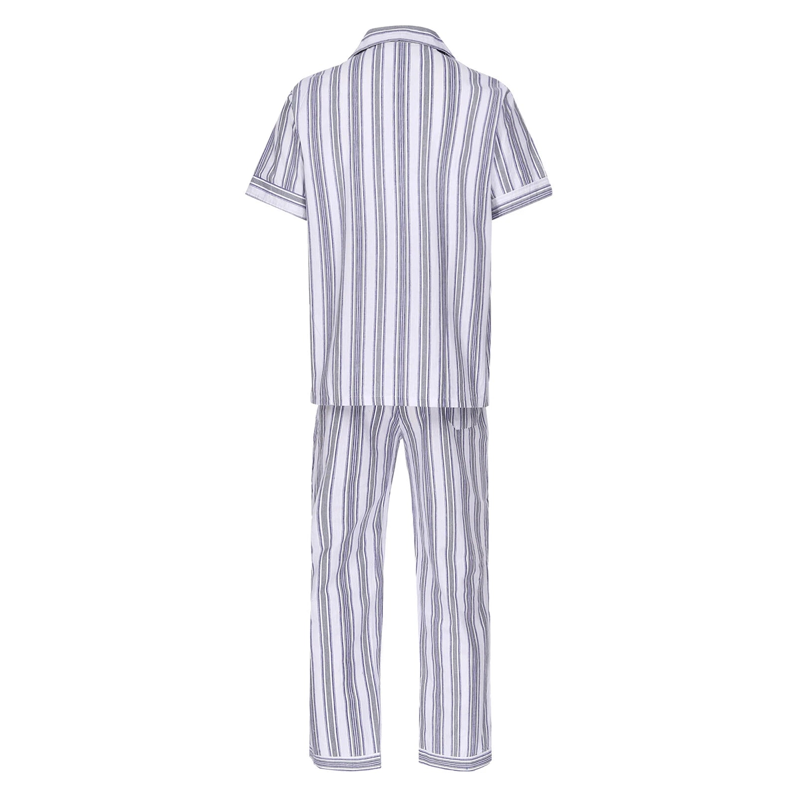 Mens Homewear Sleep Pajama Set Outfit Sleepwear Pockets Nightgown With Pants