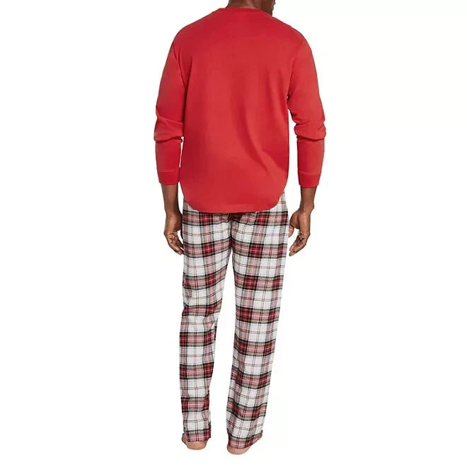 Gap Men's Flannel Pajama Set Size Large Cherry Plaid