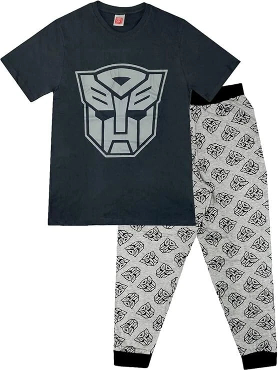 Official Transformers Mens Pyjama Set Top & Bottoms S M L XL Fathers Day Gift
