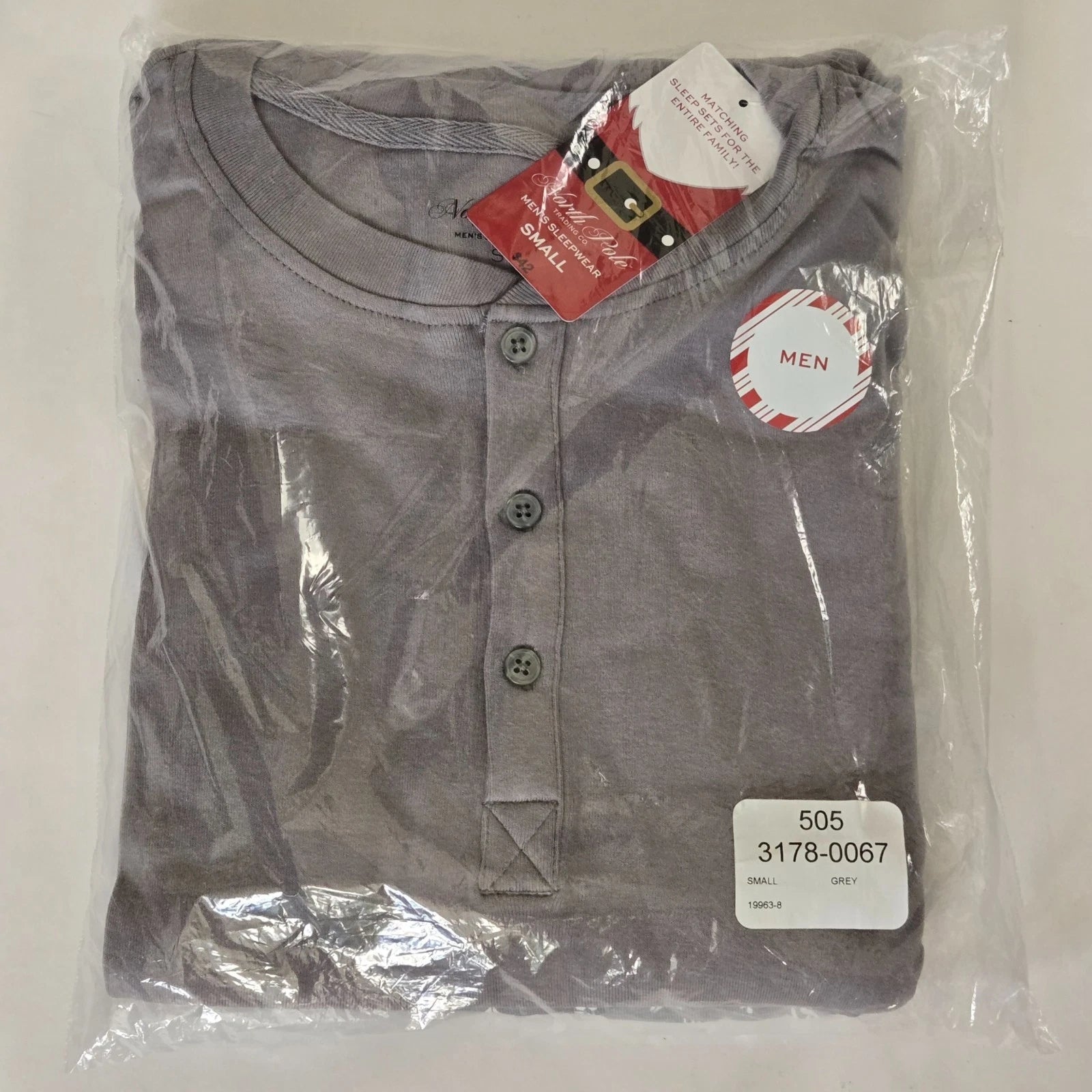 Men's North Pole Trading Company Deer 2 Piece Pajama Set, Grey, S