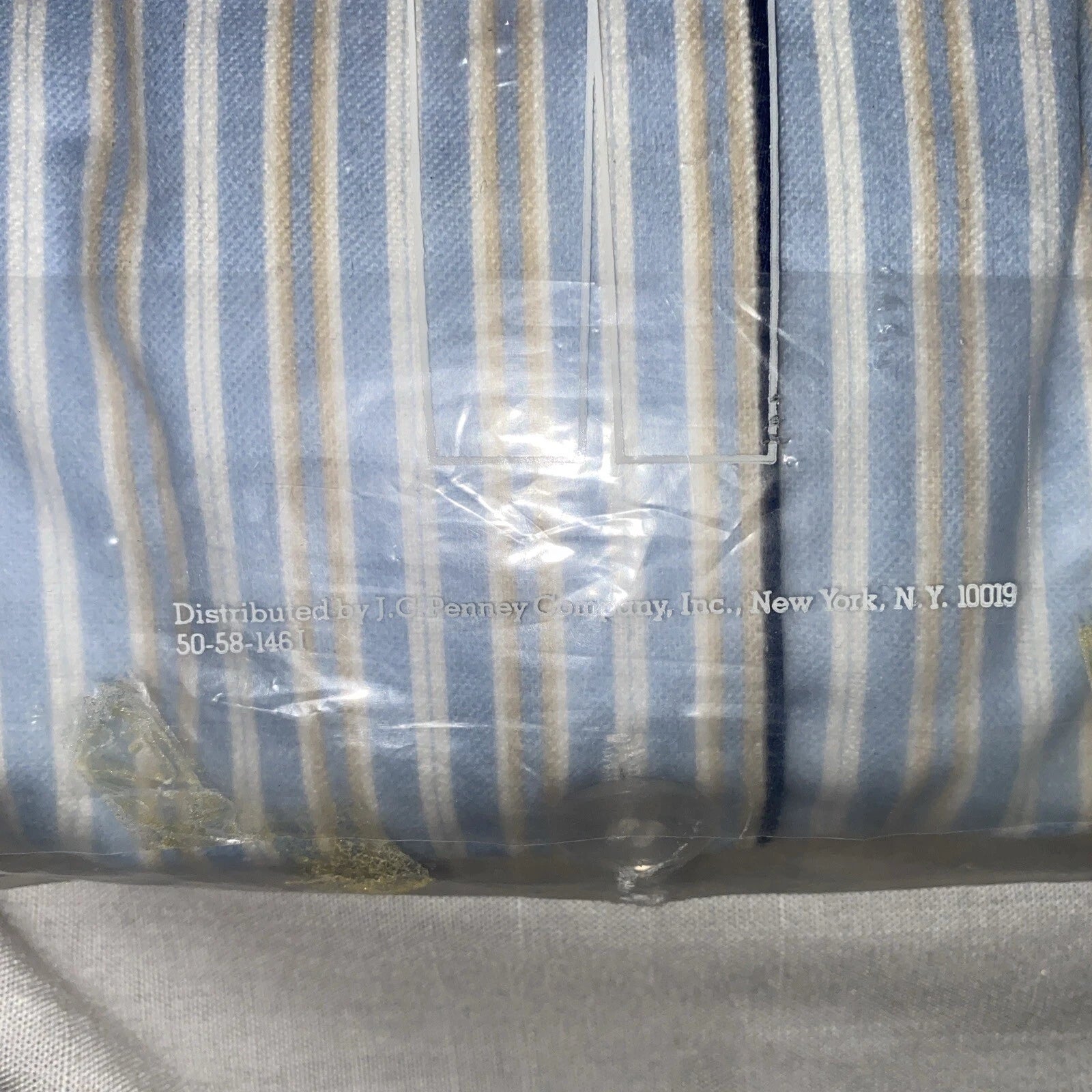 NIB AUSTIN MANOR Mens Blue/brown Striped Cotton Pajamas Long Sleeve & Leg Mens M