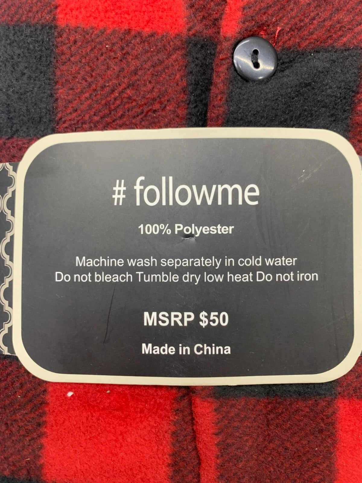 Follow Me mens 3 Piece Red Black Plaid Pajama Set Size Medium