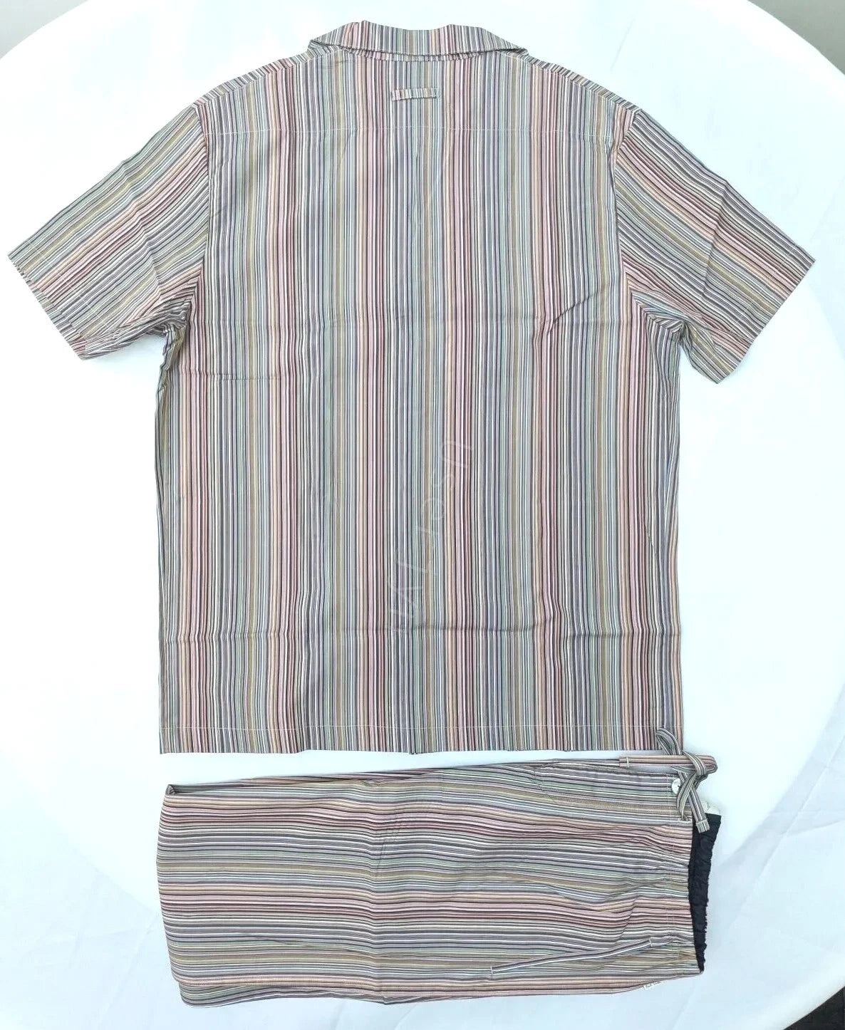 Paul Smith Pyjama Set - BNWT Signature Stripe Short Sleeve Top & Long Bottoms