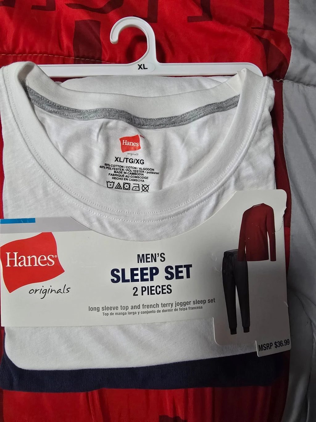hanes mens sleep set