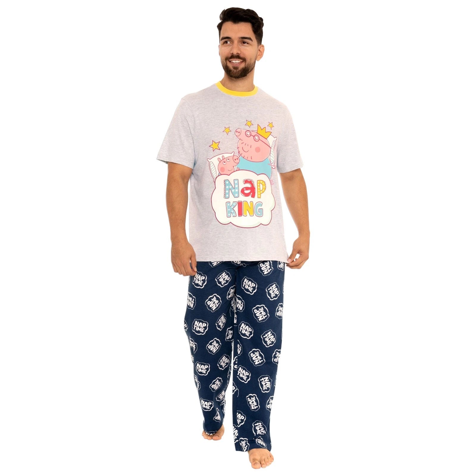 Mens Peppa Pig Pyjamas | Adult Peppa Pig PJs | Adult Peppa Pig Nightwear