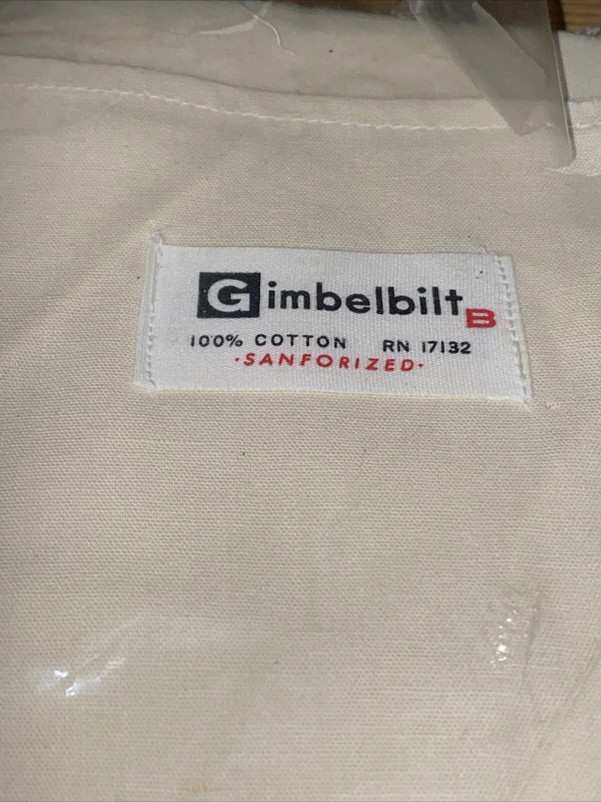 Gimbelbilt Men's Pajama's 100% Cotton Cream Short Sleeve NIP Vintage READ