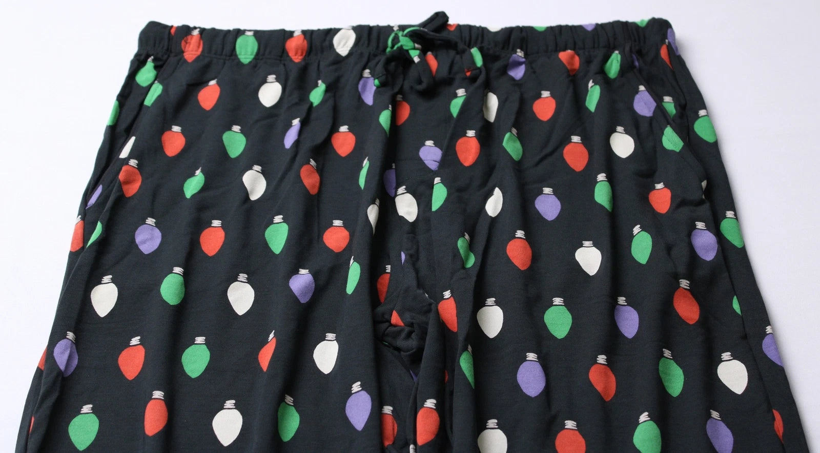 MeUndies Men's Long Sleeve Christmas Lights Pajama Set DM3 Multicolor Large