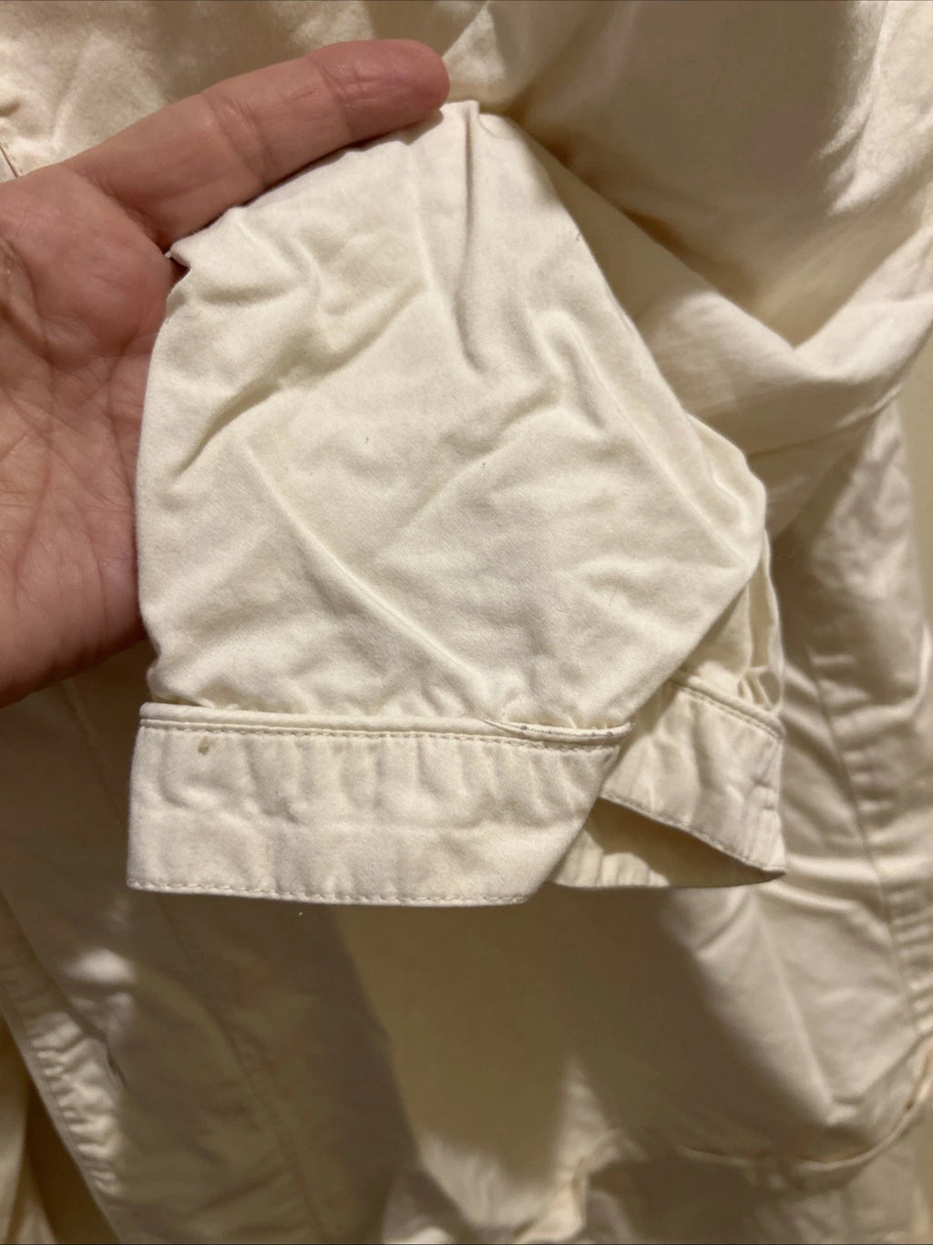 Men’s Dream fit Bamboo Cotton Pajama Set Large Ivory Soft