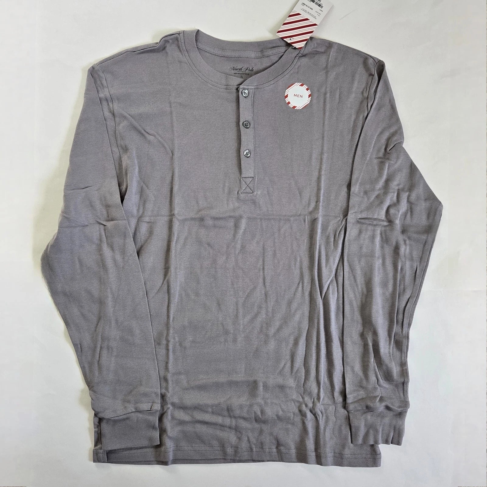 Men's North Pole Trading Company Deer 2 Piece Pajama Set, Grey, S