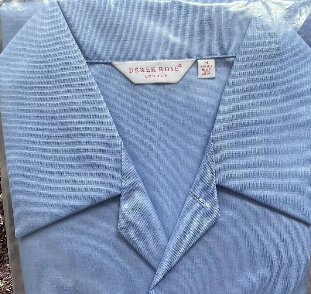 Derek Rose Men's  Pyjamas  Blue Lightweight Classic Fit,  S, M , L, XL  RRP£225