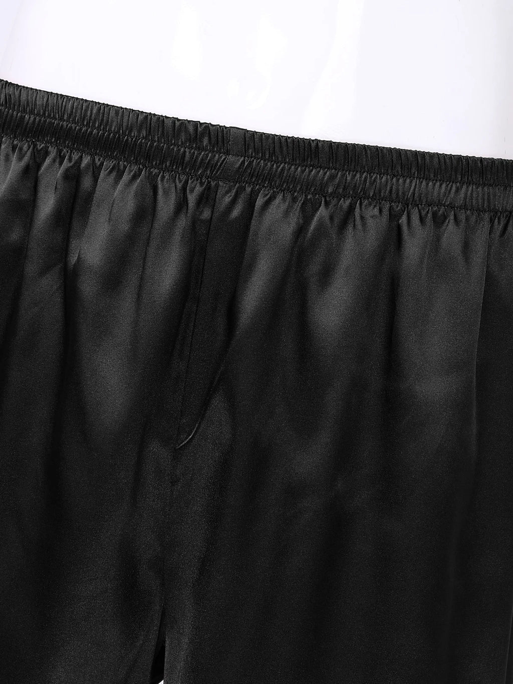 Mens Satin Pajamas Set Lounge Shorts Tank Top Silk Shirt Sleepwear Nightwear