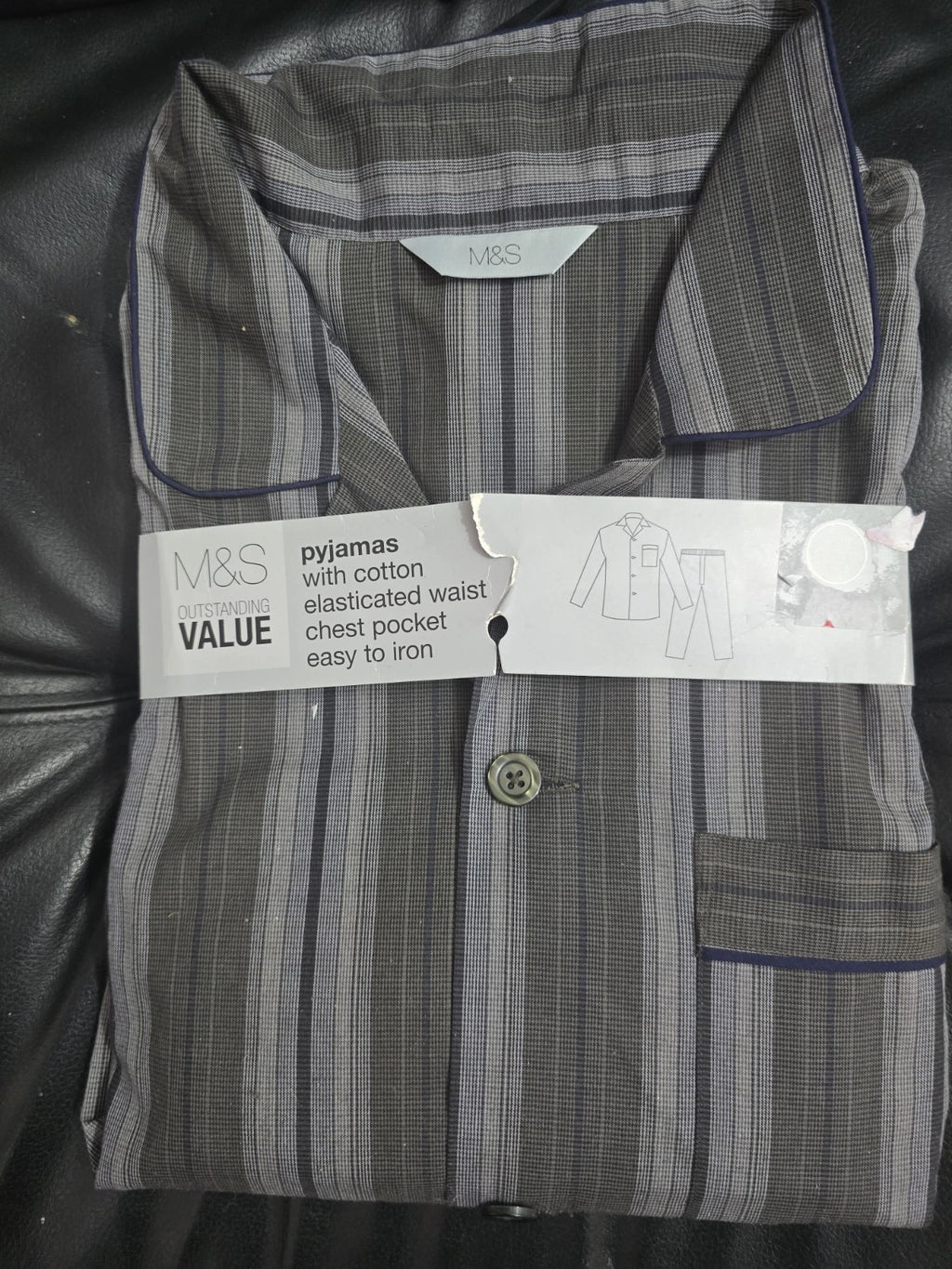 mens pyjamas set long sleeve Xxl 47/49 Chest