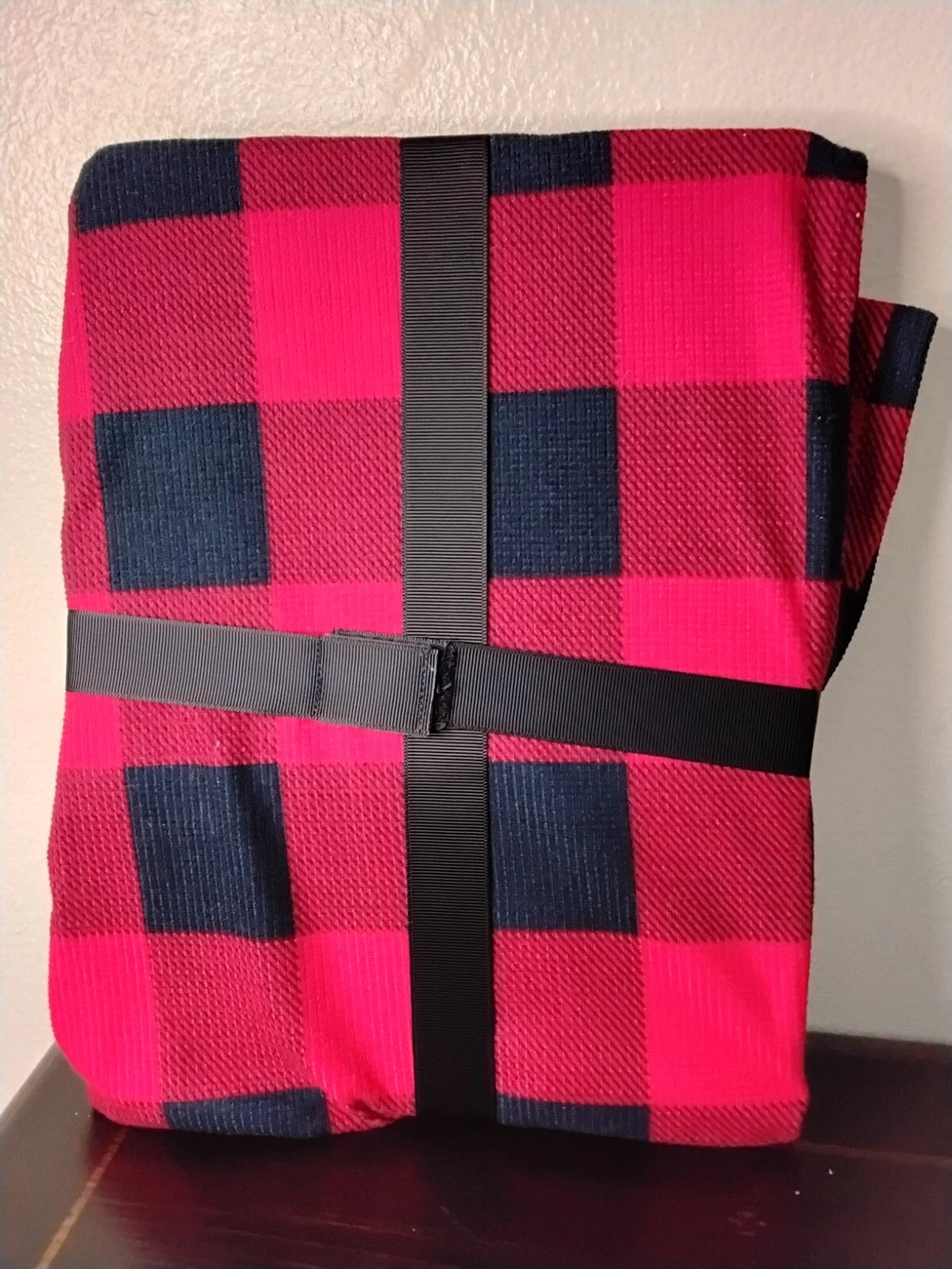 Nautica Men's 2-piece Waffle Knit Pajama Set Buffalo Red Size L