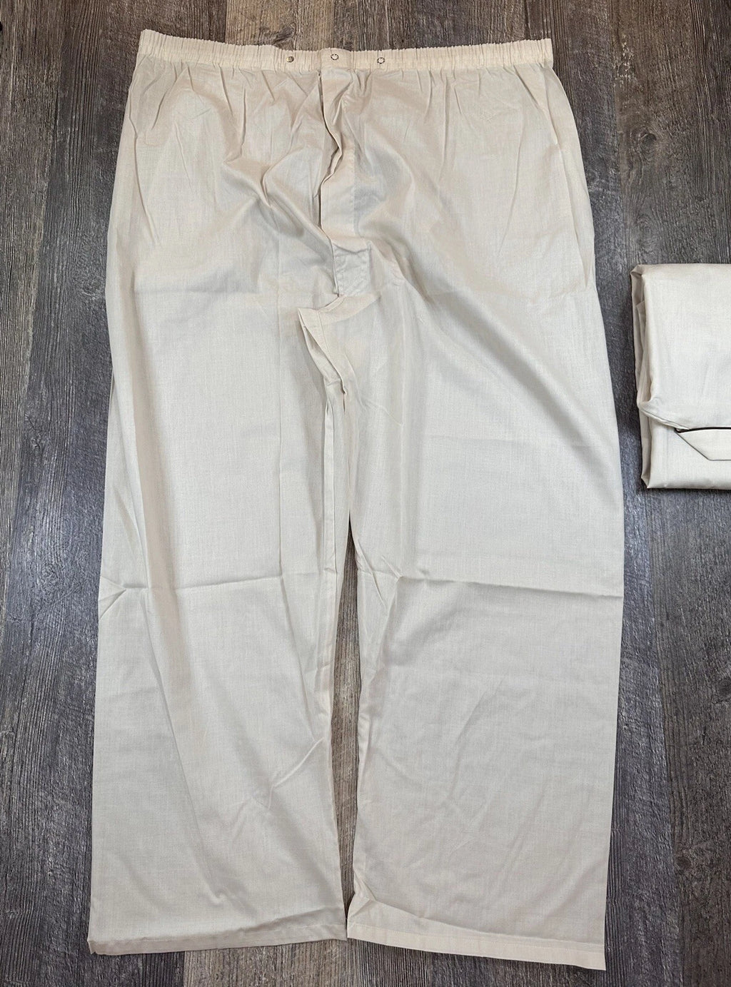 NWT Vintage Faultless ENRO Mr Big Men's 2XL Top Bottoms Pajama Set Biege