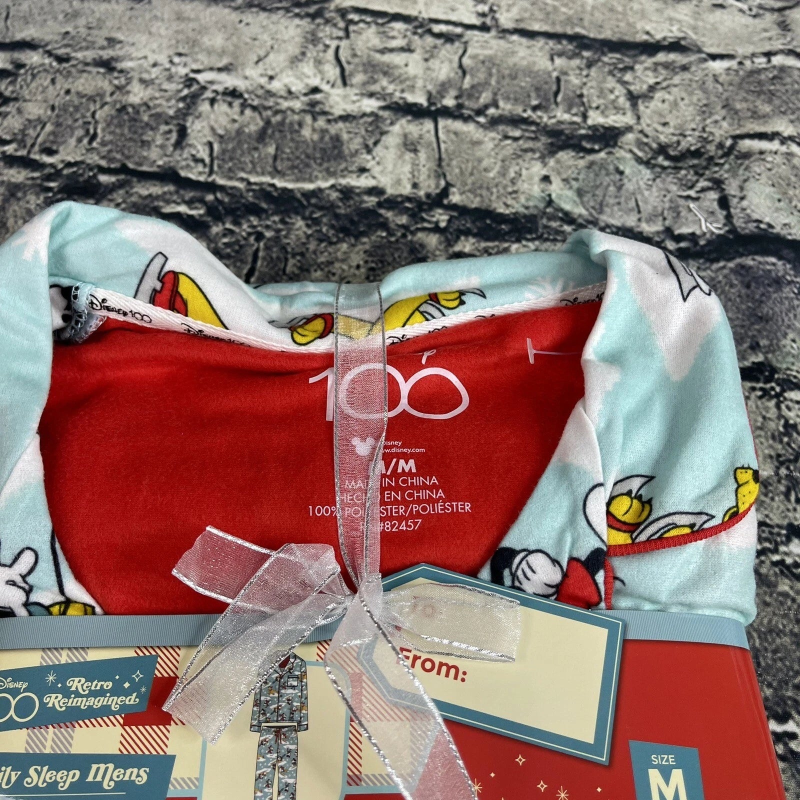 Disney Men's Medium 100 Years Retro Reimagined Family Matching Pajama Set