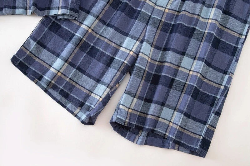Mens Short Pyjama Set Cotton Pyjamas T Shirt Shorts Loungewear Sets Nightwear