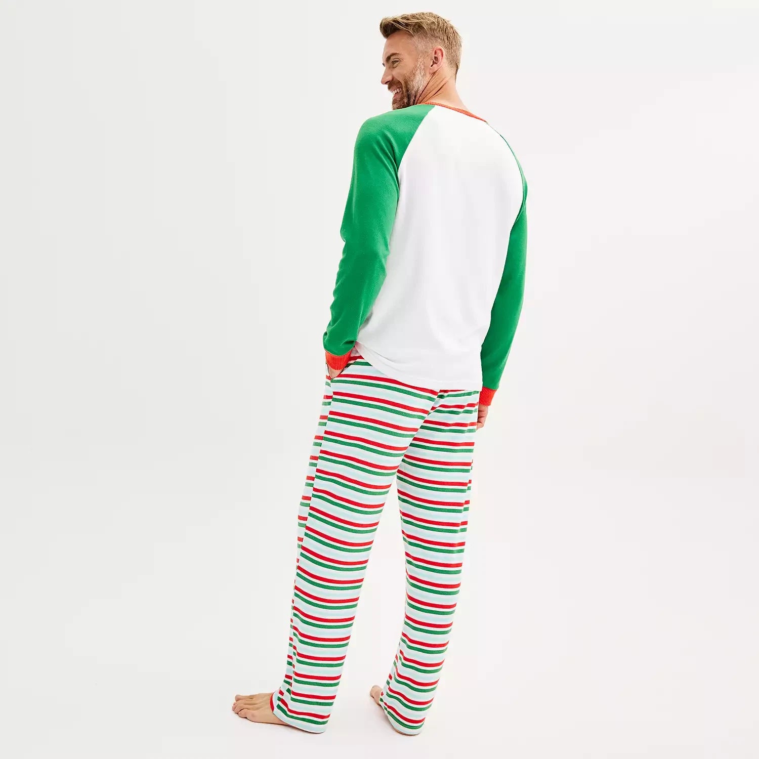 Men's Jammies For Your Families Papa Elf Top Bottom Pajama Set Cuddl Duds XL