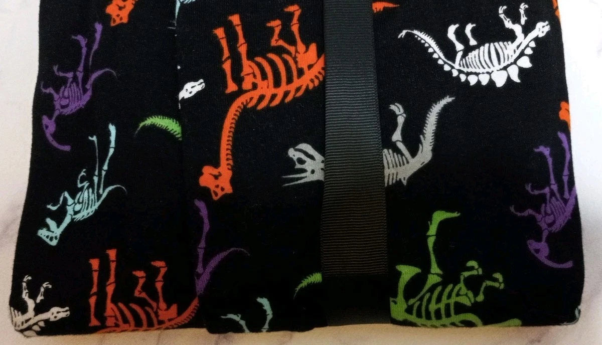 Hyde & Eek Men's 2 Piece Sleep Set Halloween Black With Dinosaurs Size Large NWT