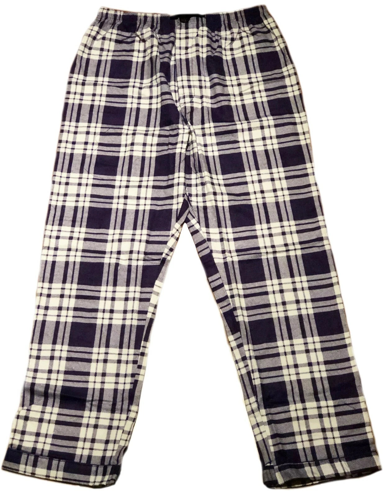 Men's Long Sleeve Pajama Lounge Set Comfortable PJ's Soft Fleece Plaid Sleepwear