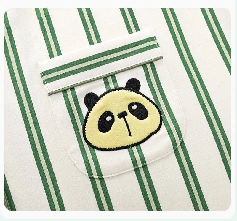 Fashion New Men's Striped Sleepwear Antibacterial Comfortable Fashion Pajama Set