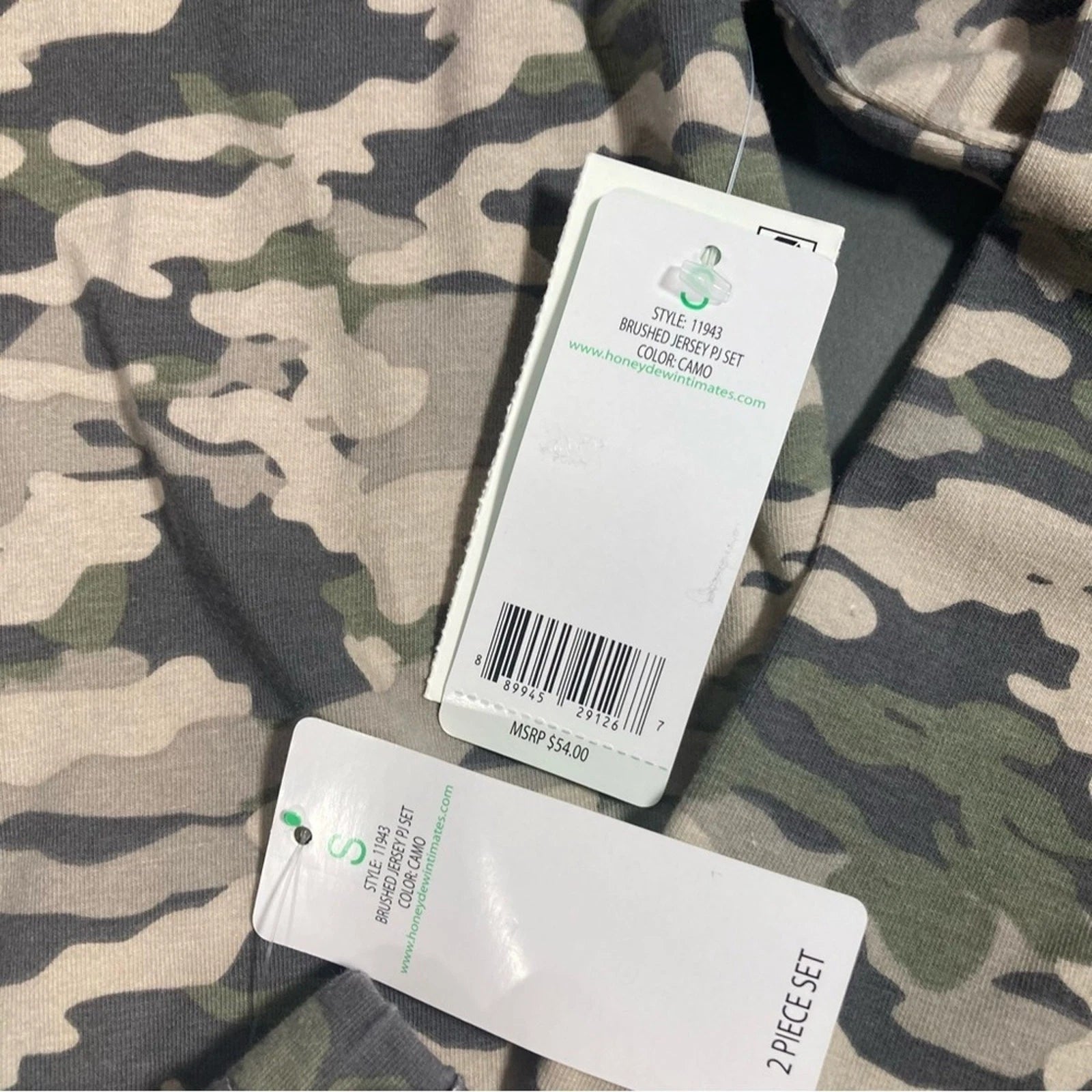 Honeydew Men's Brushed Jersey Camo Pajama Set Size S
