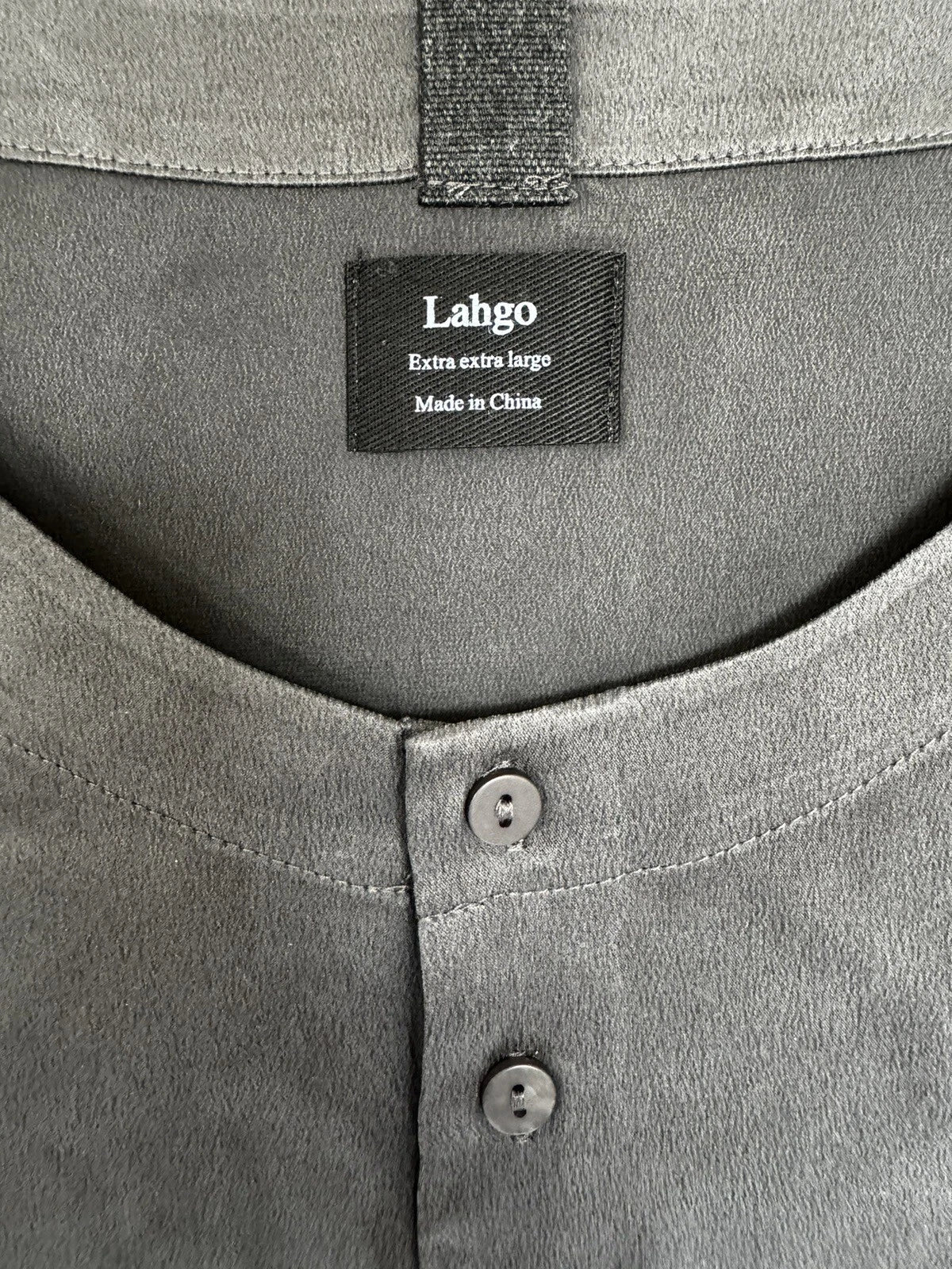 Lahgo Lunya Washable Silk Men’s Pajama Set Size XXL New Meditative Grey