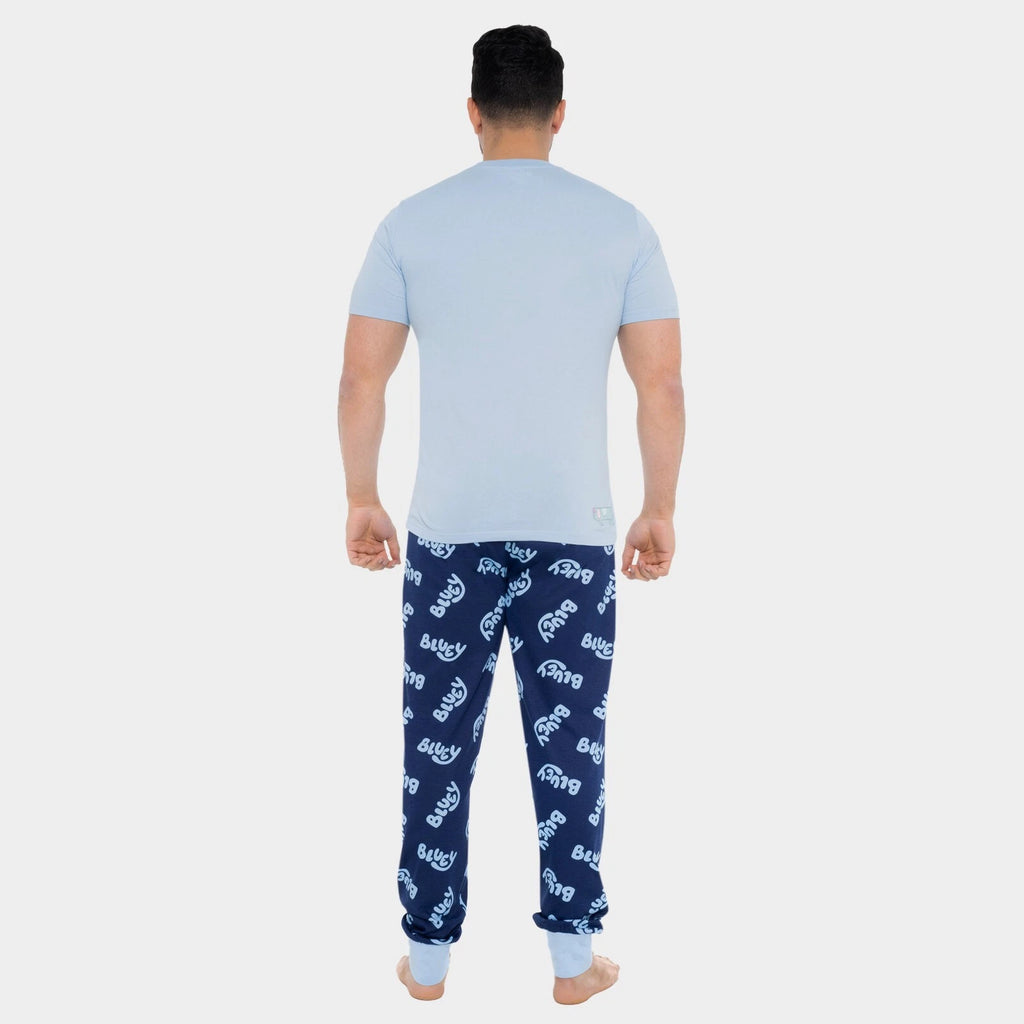 Bluey Mens Pyjamas | Bluey PJs | Mens' Bluey Pyjamas | Short Sleeve Mens PJs