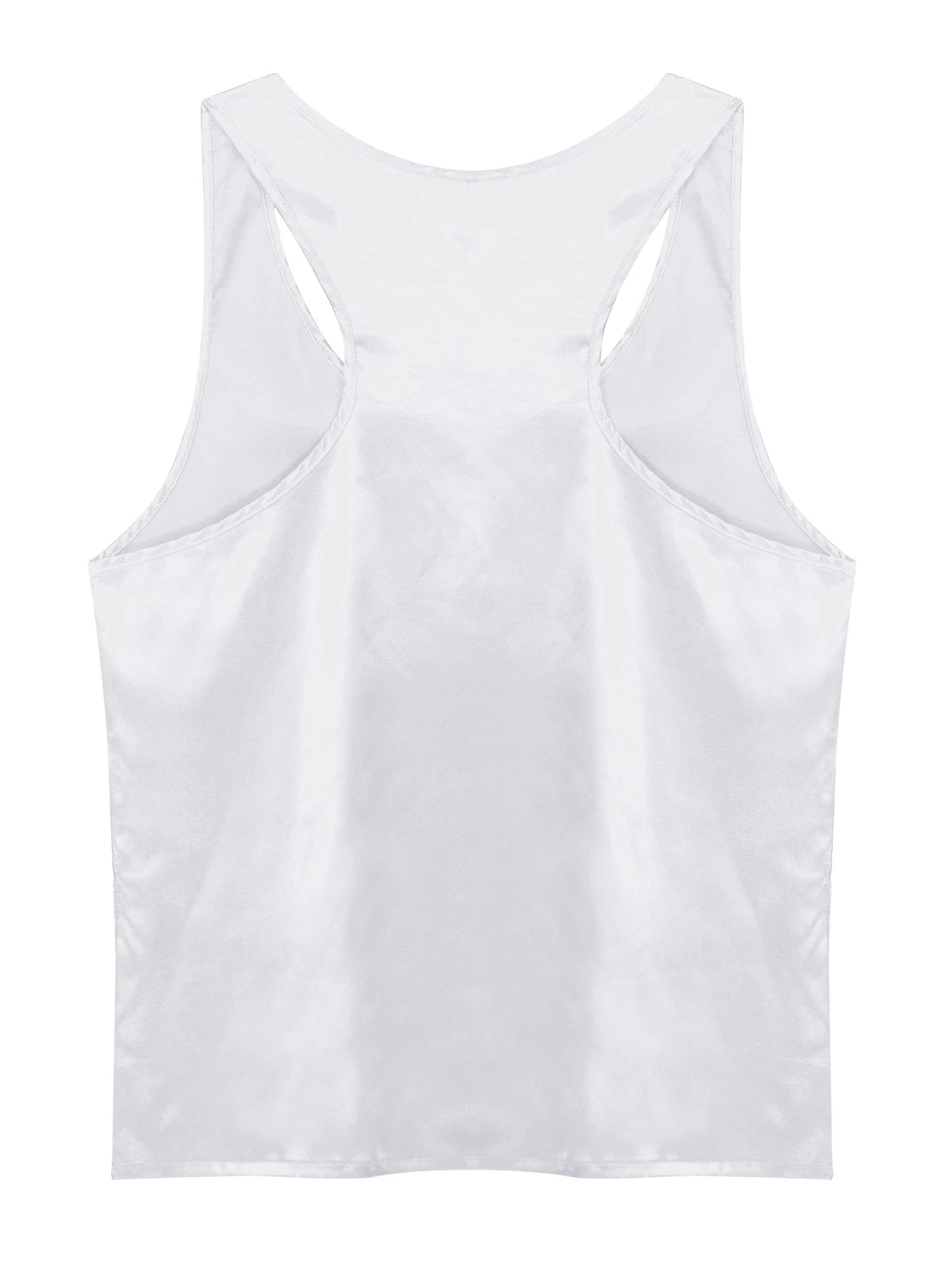 Mens Satin Pajamas Set Lounge Shorts Tank Top Silk Shirt Sleepwear Nightwear
