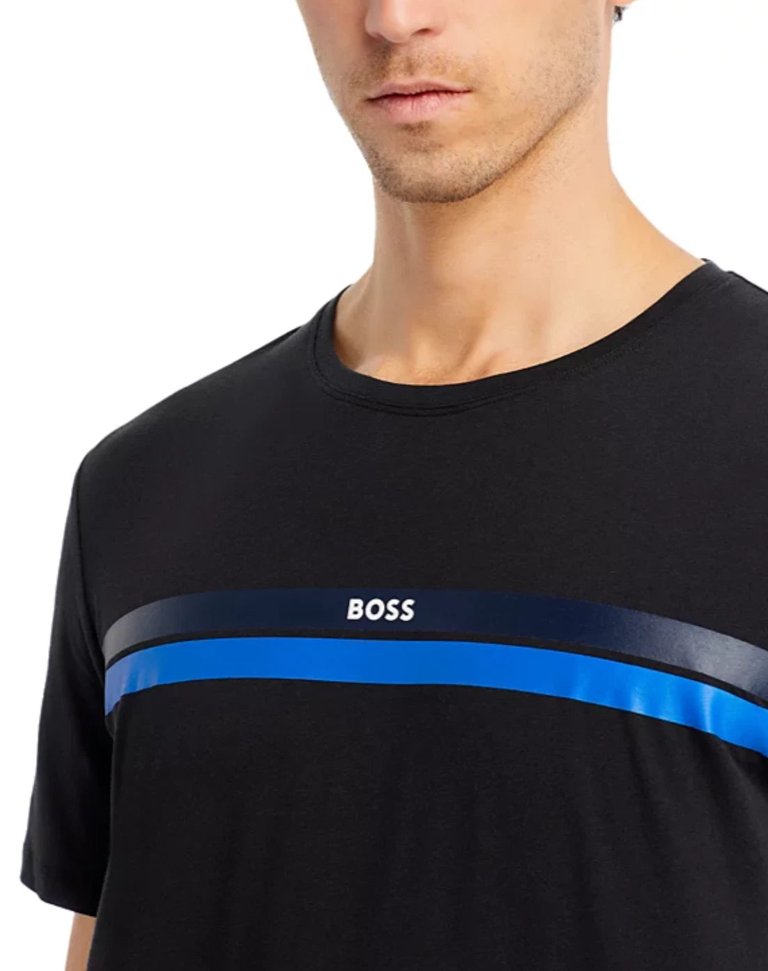 Boss Men Urban 2-Pc Pajama Shorts Set Black/Blue Size S
