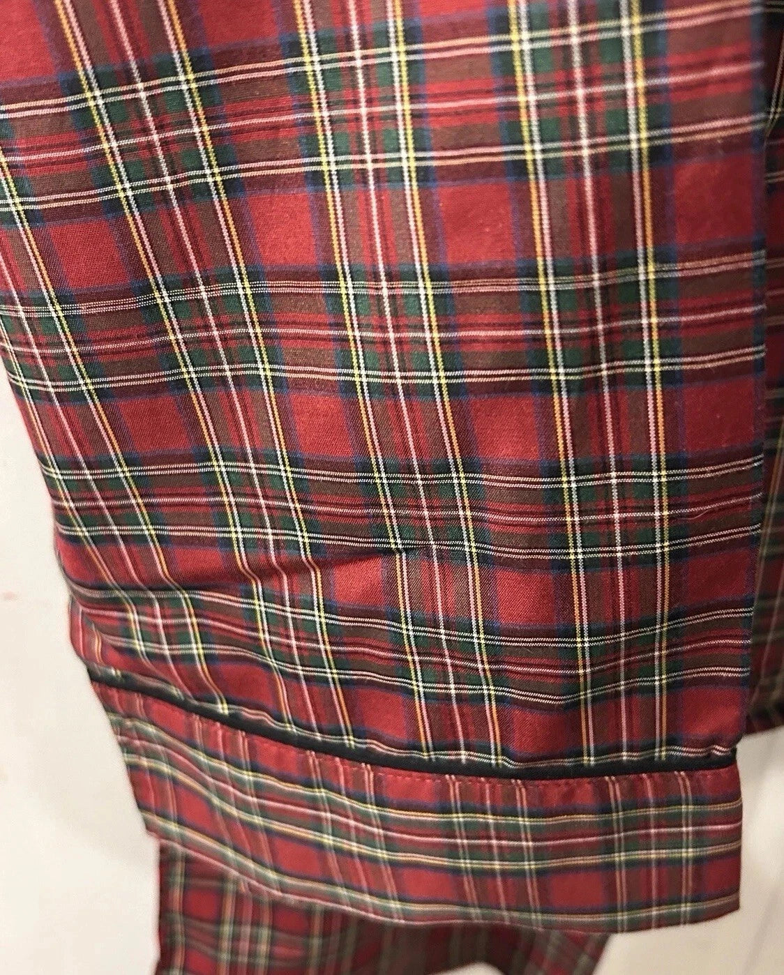 Hanes Men's Size XL Woven Cotton Blend Red Plaid Pajama Set NEW