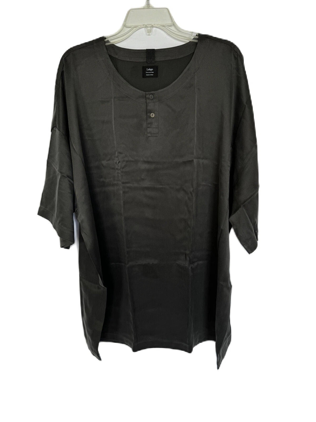 Lahgo Lunya Washable Silk Men’s Pajama Set Size XXL New Meditative Grey