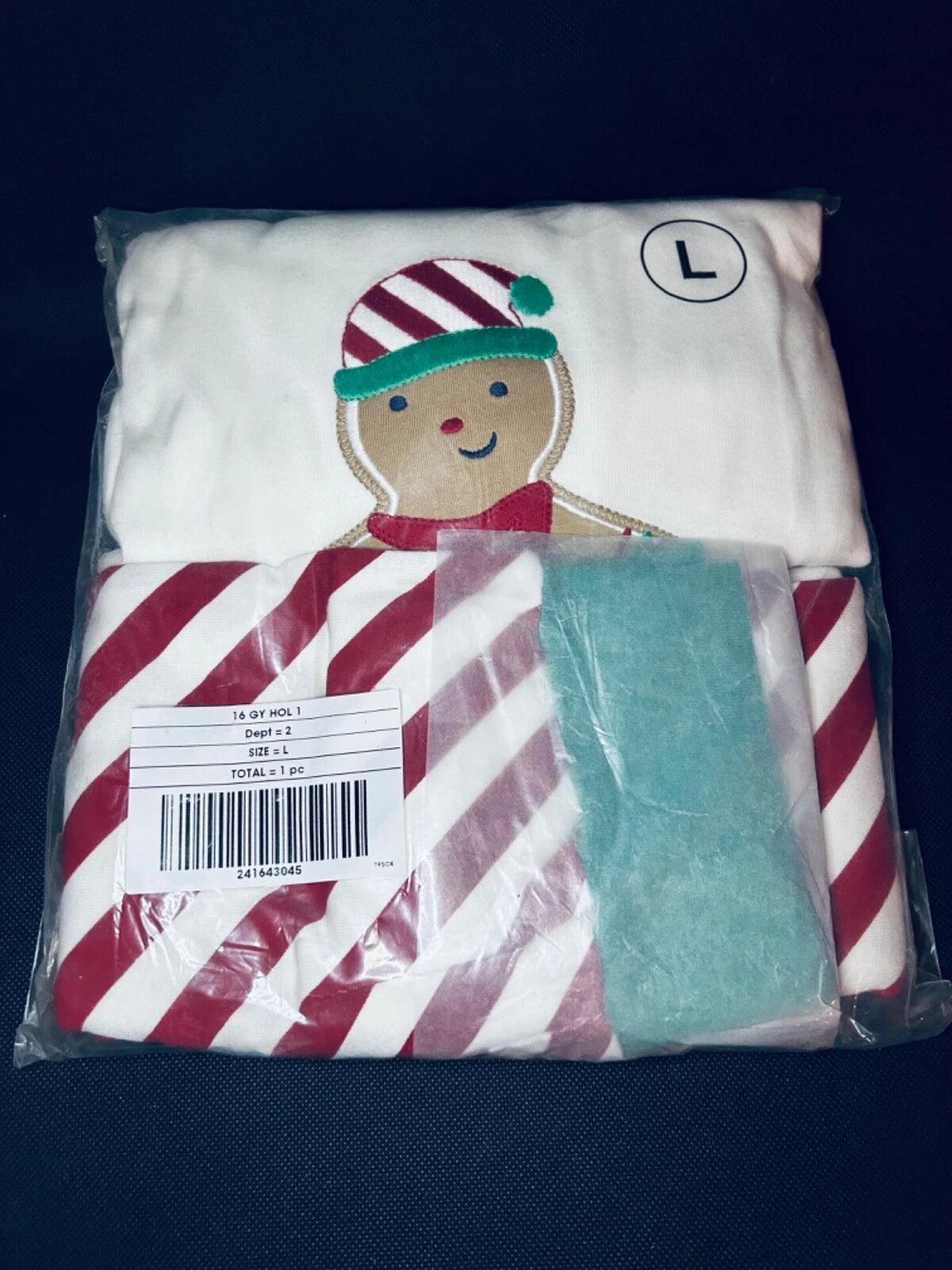 NWT Gymboree 2016 Gingerbread DAD Holiday Christmas Pajamas L LARGE