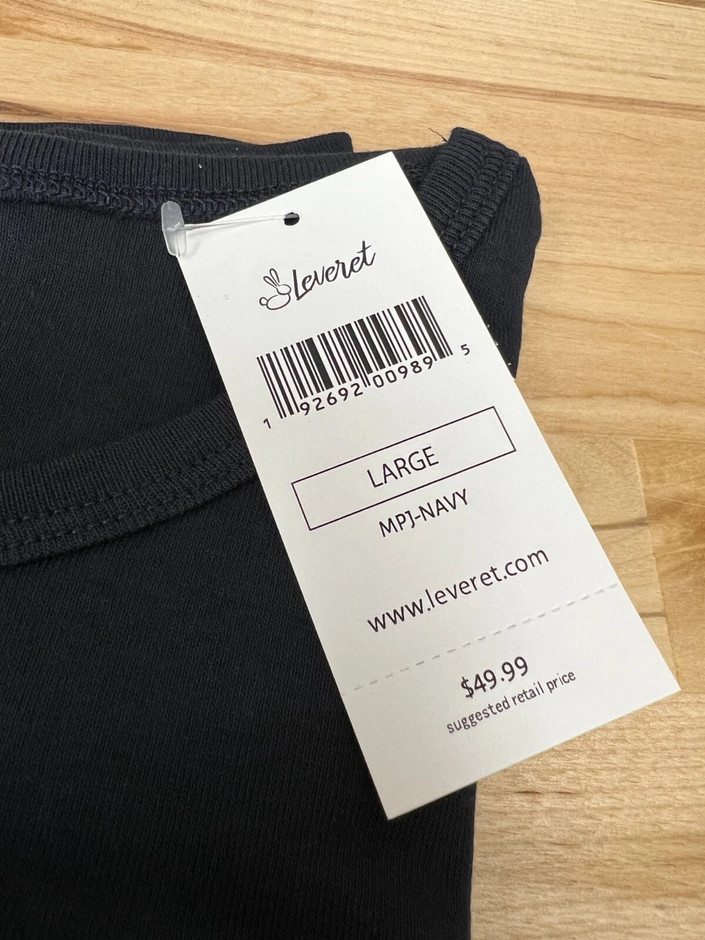 Leveret Men's Navy 2 Piece Pajama Set 100% Cotton Size Large - NWT
