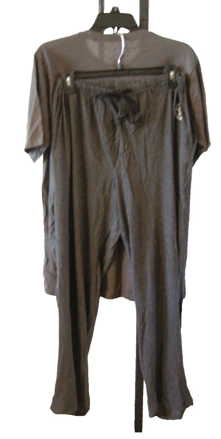 Monte Carlo Polo & Jockey Club Men's 2 Piece Pajama Set, XL, Gray, Cotton, New