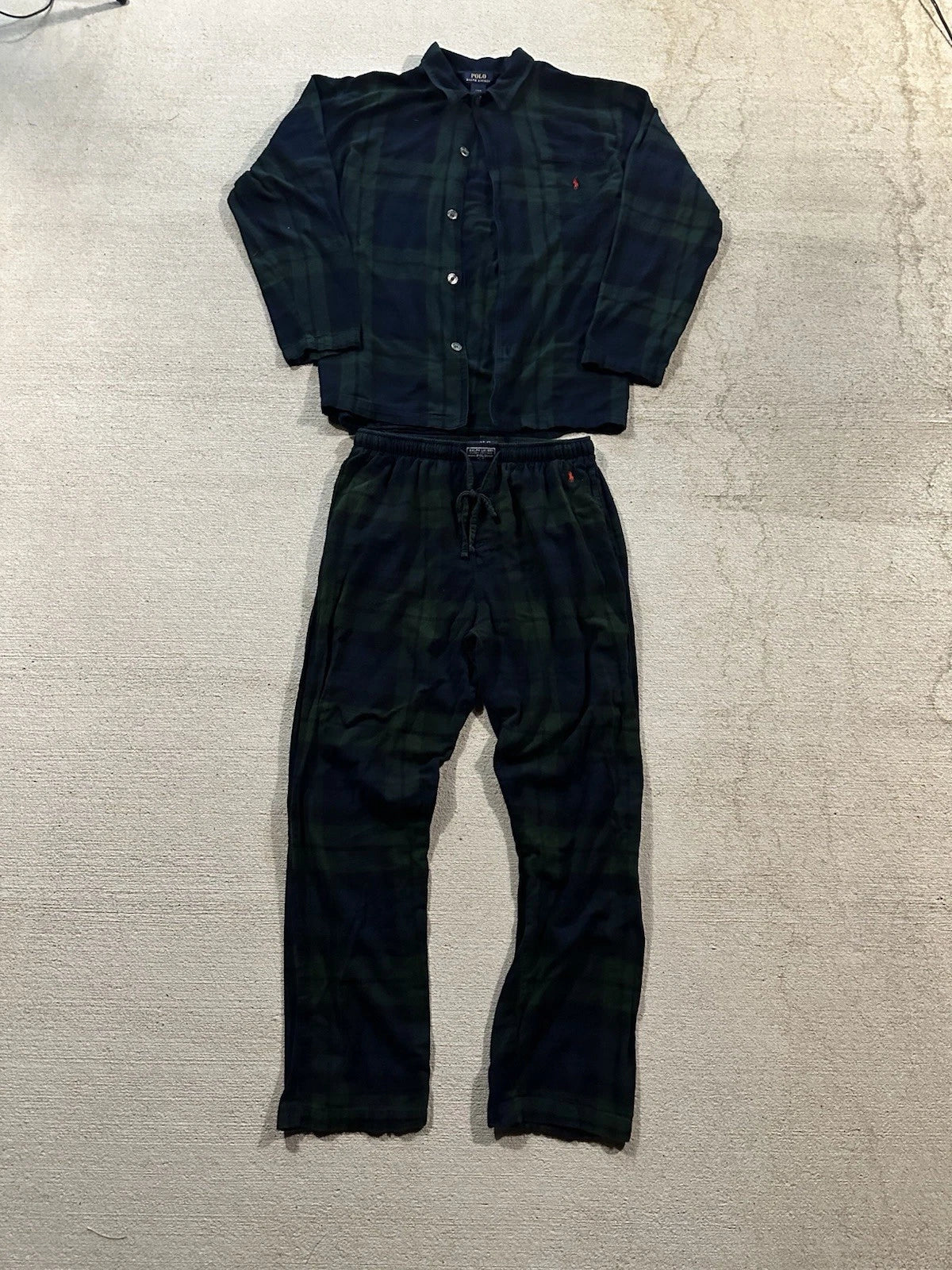NWT Polo Ralph Lauren 2 Piece Matching Set Flannel Pajamas Men’s Size Large