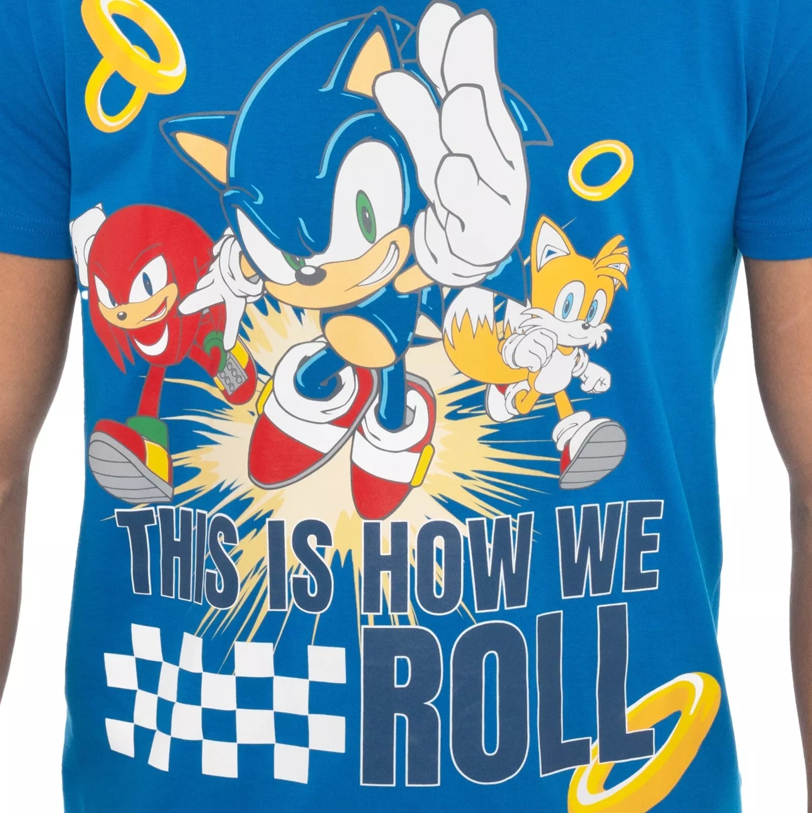 Sonic The Hedgehog Mens Pyjamas | Gaming Merch | Blue Pyjamas for Men