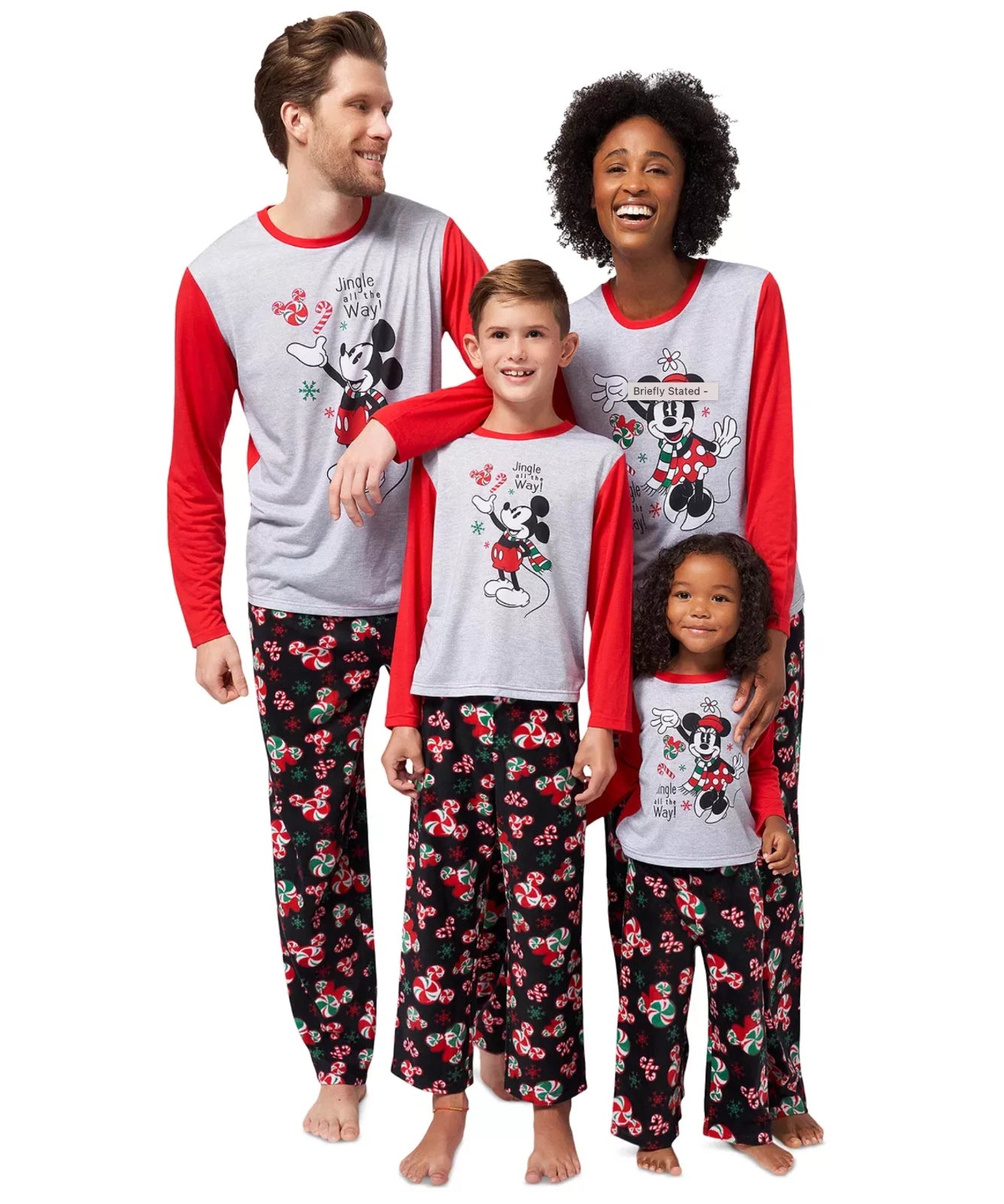 DISNEY Men's 2-Piece Mickey Mouse Jingle All The Way Pajama Set sz S Small Red