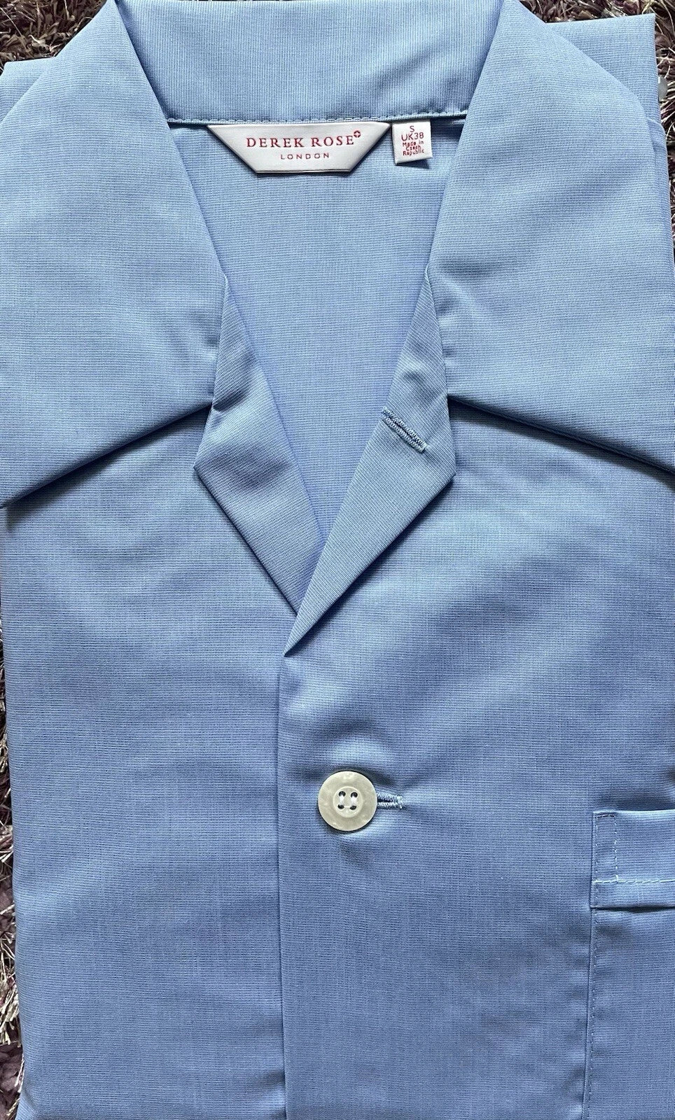 Derek Rose Men's  Pyjamas  Blue Lightweight Classic Fit,  S, M , L, XL  RRP£225