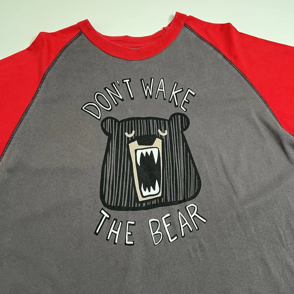 Lazy One Don’t Wake The Bear Mens Pajama Set, Pants and Shirt - Size L