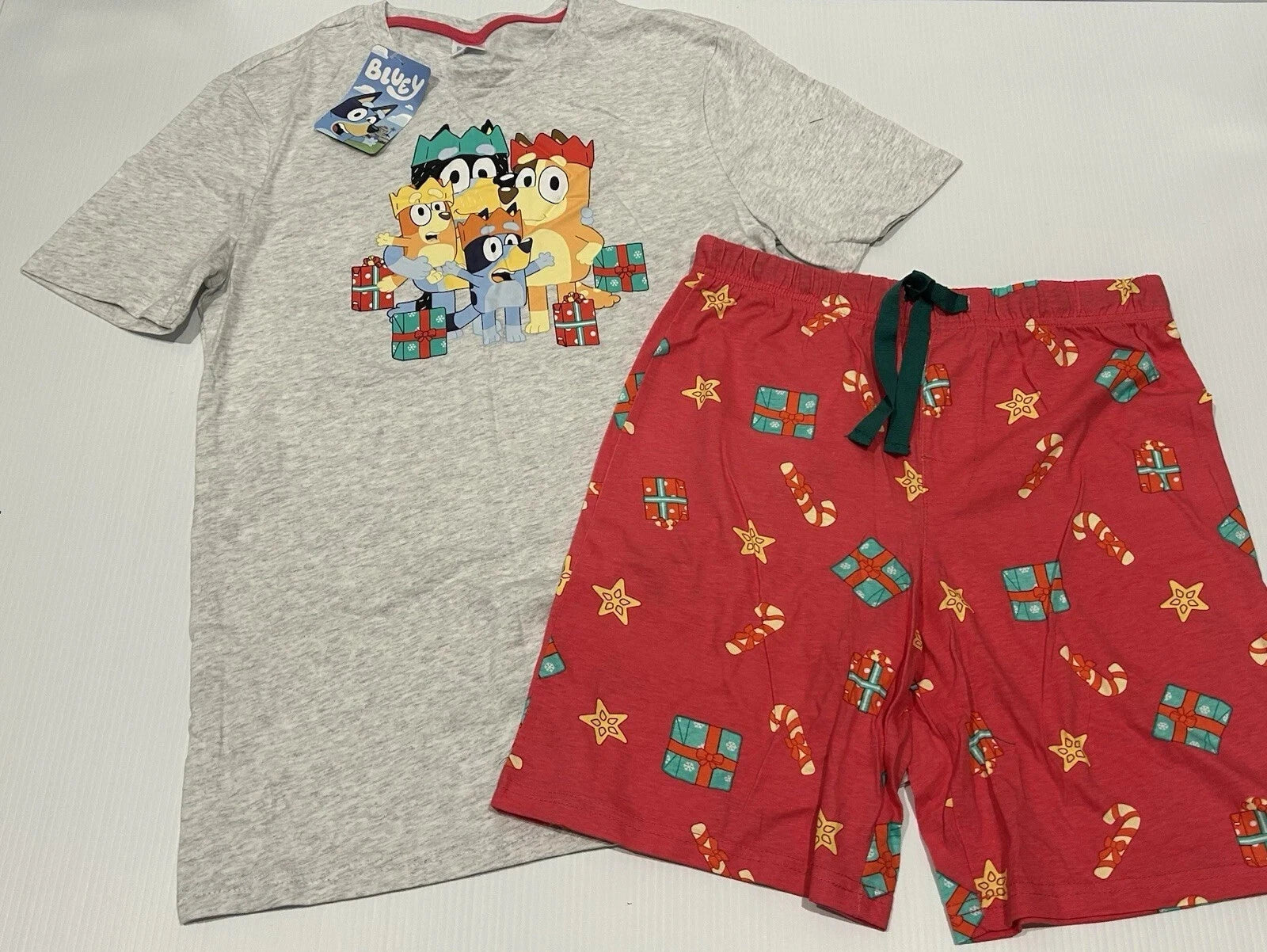 MENS size S genuine BLUEY Christmas Cotton Summer pyjamas small Target NEW 4397