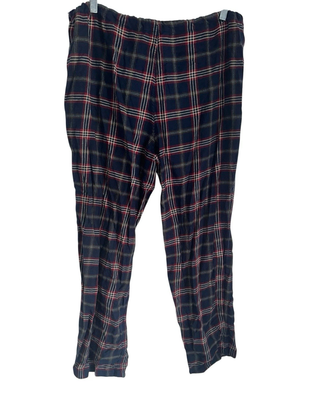 Brooks Brothers Mens Flannel Pajama Set Sz M Cotton Navy Red Plaid Cozy